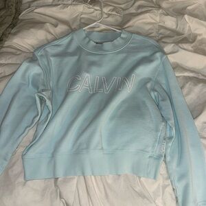 Cropped calvin klein sweatshirt